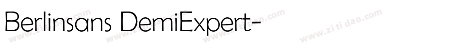 Berlinsans DemiExpert字体转换